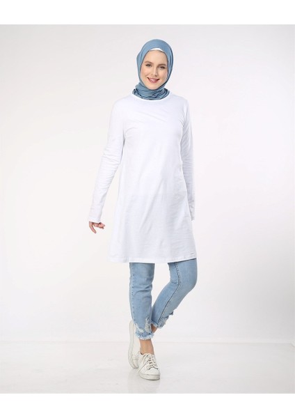 Doğa Basic Tunik - Beyaz