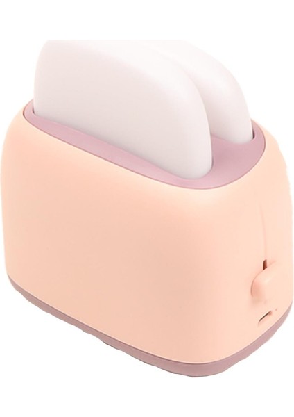Gp-Ekmek Kızartma Makinesi Tasarım Üç Kademeli USB Şarjlı Masa Lambası TL13 Pembe