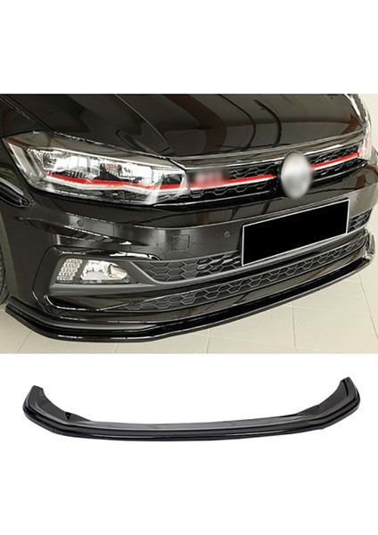 Vw Polo Mk6 R Line Tampon Max Design Ön Lip Piona Black 2017 2018 2019 2020