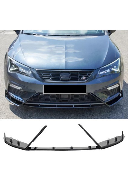 Seat Ibiza Mk5 Lenz Race Cup Ön Lip Piona Black 2017 ve Üzeri 3 Parça