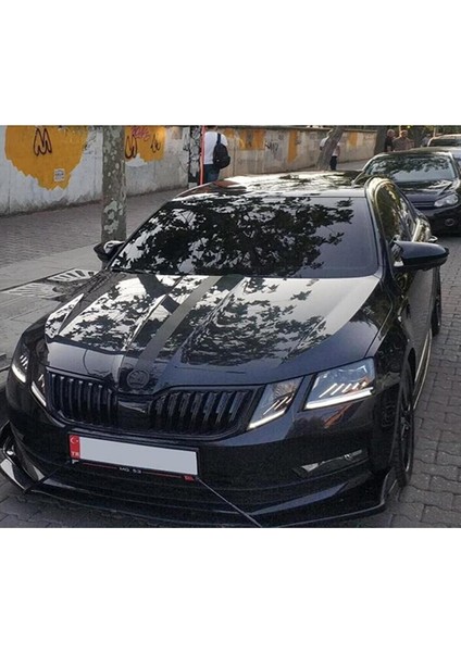 Skoda Octavia Mk3 Ön Lip Piona Black 3 Prç 2013 2014 2015 2016 2017 2018 2019 2020 Abs Plastik