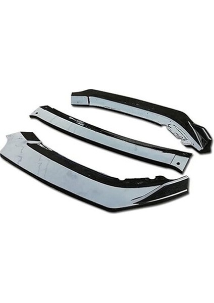 Vw Polo Mk5 Ön Tampon Lip Piona Black 3 Prç 2009 2010 2011 2012 2013 2014 2015 2016 2017