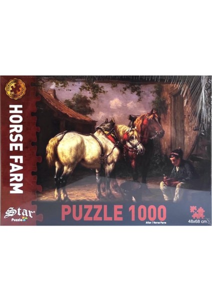 Star Puzzle 1000 Parça 48X68CM Atlar