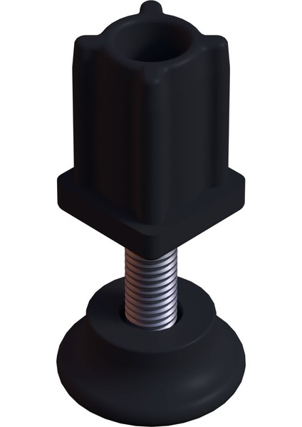 Ayarlı Vidalı Plastik Profil Rotil Ayak 20x20 mm