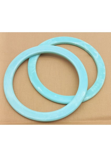 15CM Yuvarlak Akrilik Su Yeşili Mermer Desen Çanta Sapı fırsatları