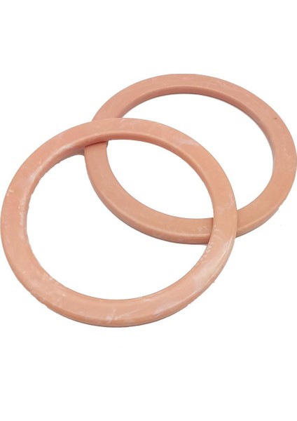 13CM Yuvarlak Akrilik Pudra Renk Mermer Desen Çanta Sapı