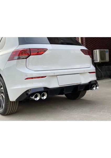 Volkswagen Golf 8 ''r'' Difüzör (Piano Black) - 4 Egzoz (Life,style,impression Paket Için) fırsatları