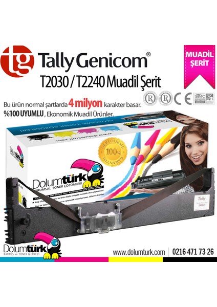 Toner Türk Tally T2030 Muadil Şerit ,tally T2240 Uyumlu Muadil Şerit ,