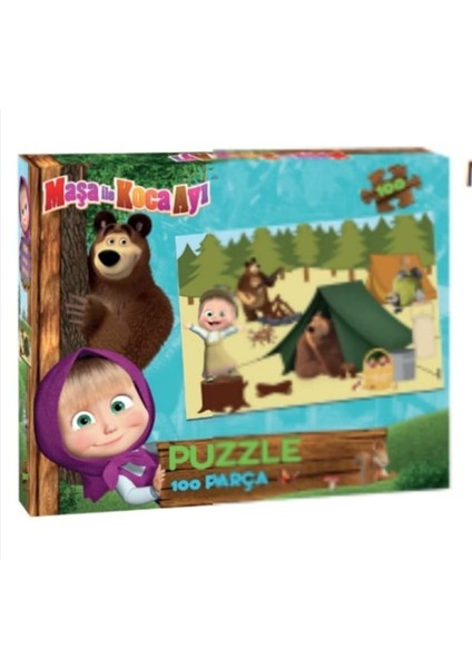 Masha Ile Koca Ayı 100 Parça Puzzle