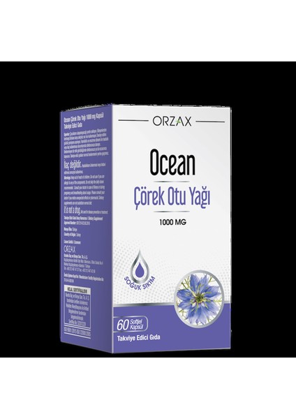 Ocean Çörek Otu Yağı 60 Kapsül (Mıad:12/2024)