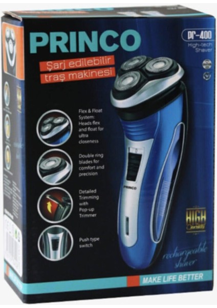 Prınco Pr-400 Şarjlı Makinesi Tıraş Makinesi