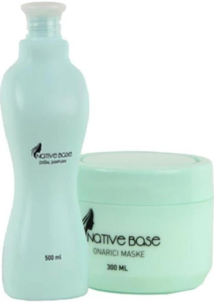 Native Base Nativebase Onarıcı Şampuan 500 Ml + Onarıcı Maske 300 Ml