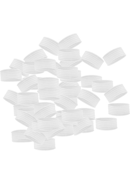 50 Adet Kıyafet Askısı Ahşap Askılar ve Plastik Askılar Için Durdurma Halkaları