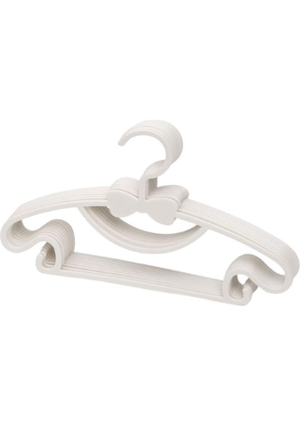 10 Adet Çok Fonksiyonlu Kıyafetler Askı Iç Çamaşırı Kurutma Rafı Elbise Beyaz