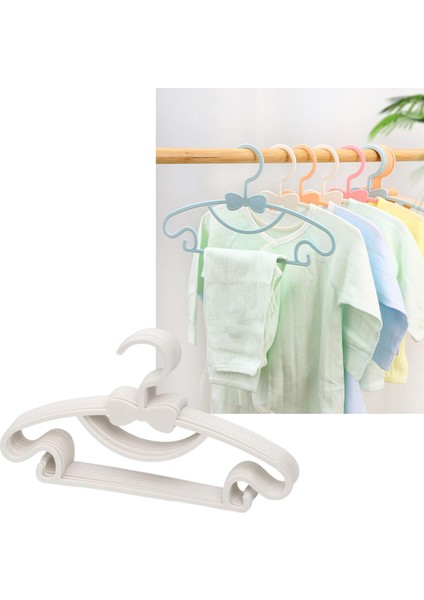 10 Adet Çok Fonksiyonlu Kıyafetler Askı Iç Çamaşırı Kurutma Rafı Elbise Beyaz indirimleri
