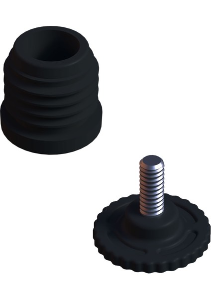 Ayarlı Vidalı Plastik Profil Rotil Ayak 32 mm
