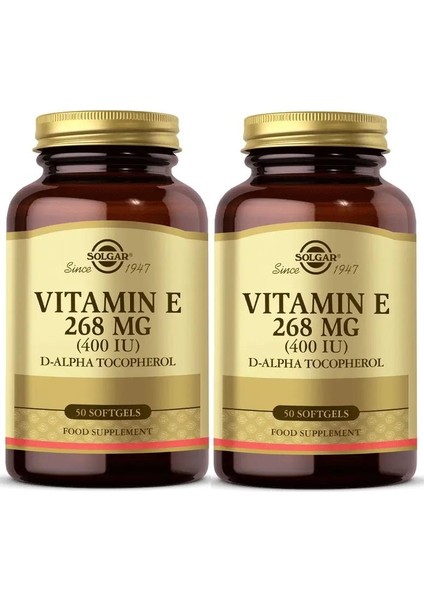 Vitamin E 400 Iu 50 Kapsül 2 Adet