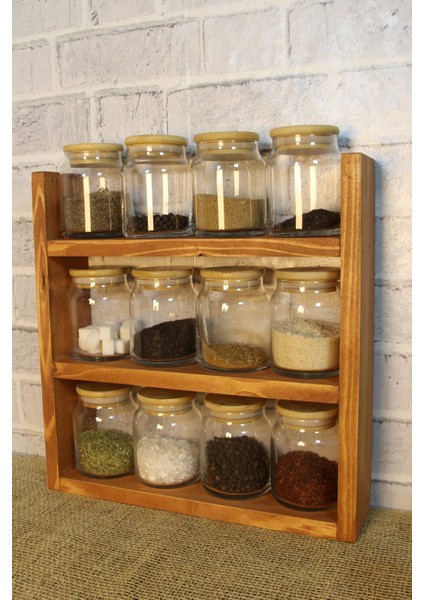 Mutfak Tezgah Üstü Ahşap Raf Baharatlık fiyatları