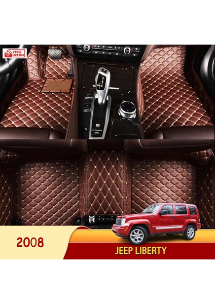 Jeep Liberty 2008 Uyumlu 5d Havuzlu Suni Deri Oto Paspas