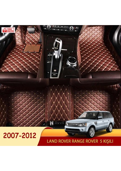 Land Rover Range Rover 2007-2012 5 Kişili Uyumlu 5d Havuzlu Suni Deri Oto Paspas