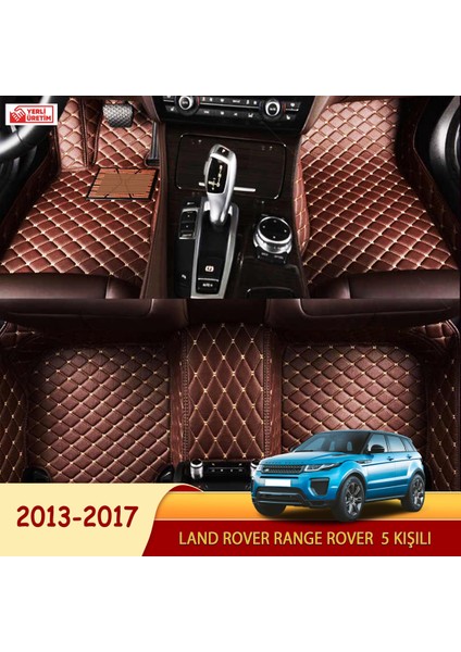 Land Rover Range Rover 2013-2017 5 Kişili Uyumlu 5d Havuzlu Suni Deri Oto Paspas