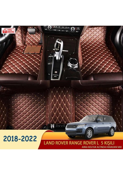 Land Rover Range Rover L 2018-2022 5 Kişili Uyumlu 5d Havuzlu Suni Deri Oto Paspas