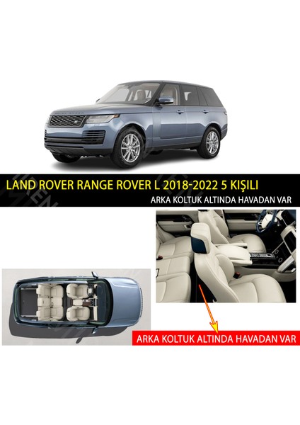 Land Rover Range Rover L 2018-2022 5 Kişili Uyumlu 5d Havuzlu Suni Deri Oto Paspas