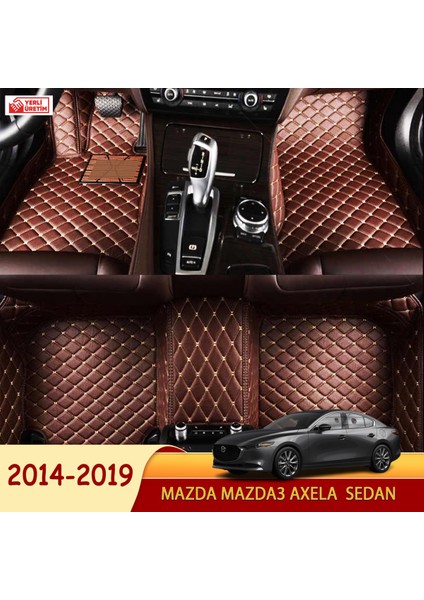 Mazda Mazda3 Axela 2014-2019 sedan Uyumlu 5d Havuzlu Suni Deri OTO PASPAS
