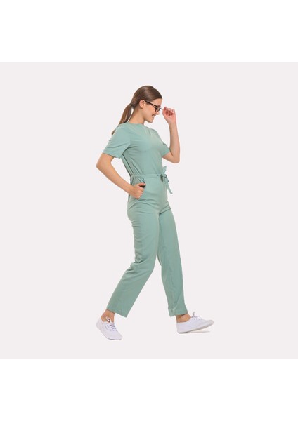 Likralı Dinamik Aster Medikal Üniforma, Spa, Estetik ve Güzellik Merkezi Tulum - Kadın, Mint Yeşil fiyatları