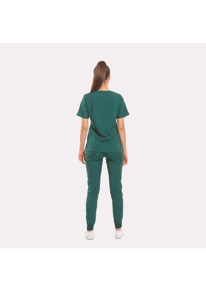 Likralı Dinamik Janet Doktor, Hemşire Forma Takım - Kadın, Yeşil modelleri