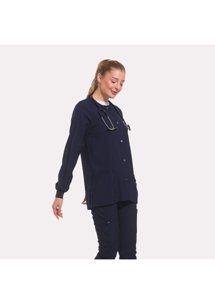 Likralı Dinamik Doktor, Hemşire Ceket - Kadın, Lacivert fiyatları