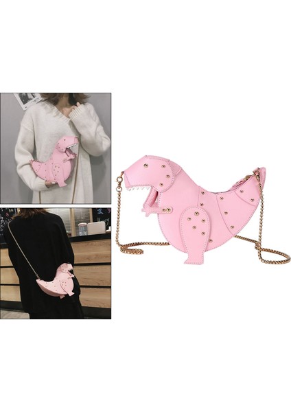 Kadınlar Karikatür Omuz Çantası Chic Zincir Kayışı Crossbody Çanta Çanta Hediye Pembe (Yurt Dışından) fiyatları