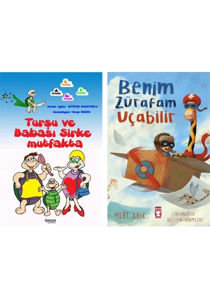 Turşu ve Babası Sirke Mutfakta - Benim Zürafam Uçabilir 2 Kitap Set