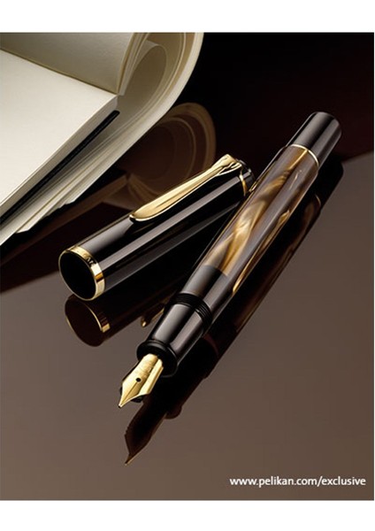 Pelikan Klasik Seri M200 Marble Brown Dolma Kalem Ef Uç fiyatları