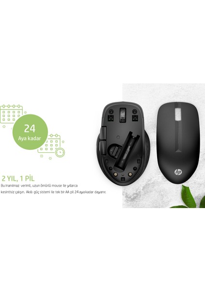 Hp 430 Çoklu Cihaz Bağlantılı Bluetooth Mouse 3B4Q2AA