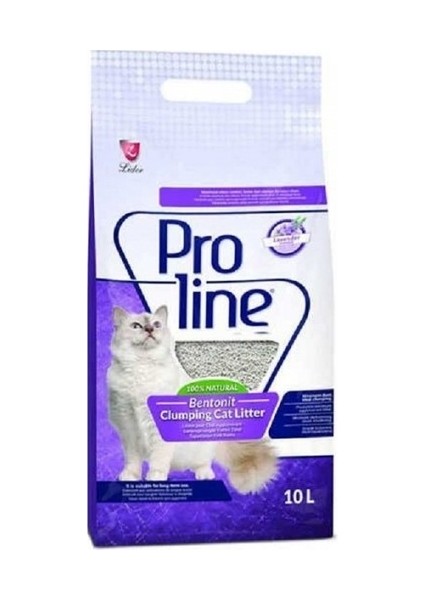 Pro Line Proline Bentonit Lavanta Kokulu Kedi Kumu 10 Lt