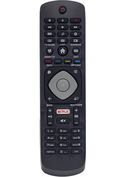 Phılıps 32PFS6805/62 ile Uyumlu LED Tv Kumandası Philips 32PFS 6805 Smart- Netflix Tuşlu