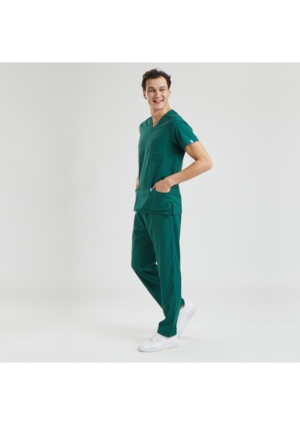 Likralı Dinamik Basic Doktor, Hemşire Forması – Erkek, Yeşil fiyatları