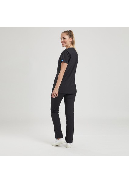 Likralı Dinamik Basic Doktor, Hemşire Forması – Kadın, Siyah fiyatları