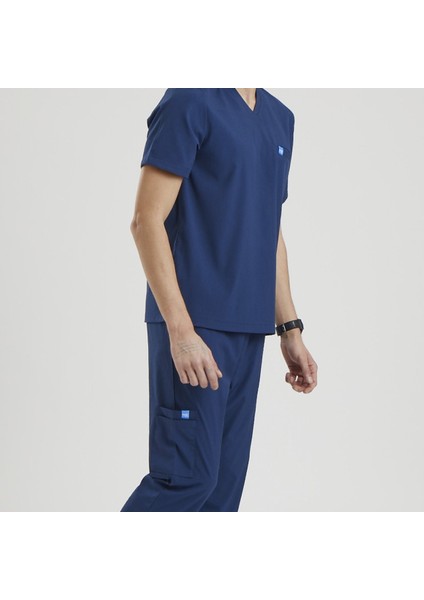 Likralı Dinamik Zazel Medikal Takım, Erkek - Lacivert modelleri