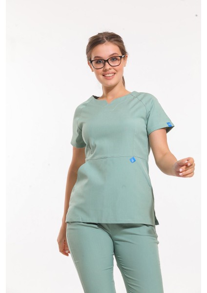Likralı Dinamik Freesıa Doktor, Hemşire Forma Takım - Kadın, Açık Mavi fiyatları