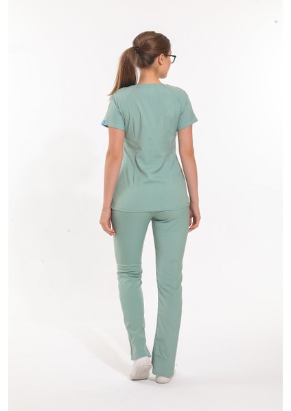 Likralı Dinamik Freesıa Doktor, Hemşire Forma Takım - Kadın, Açık Mavi fırsatları