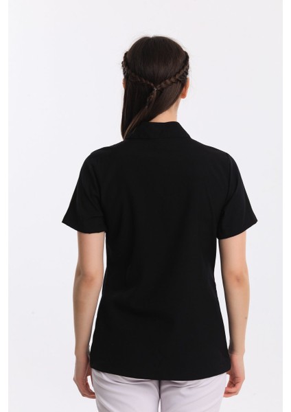 Likralı Dinamik Cosmos Doktor, Hemşire Forma Takım - Kadın, Siyah fırsatları