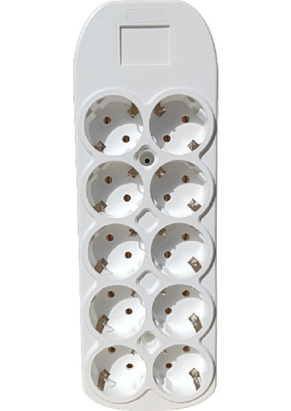 10'lu (Onlu) Topraklı Grup Priz (Nev San)