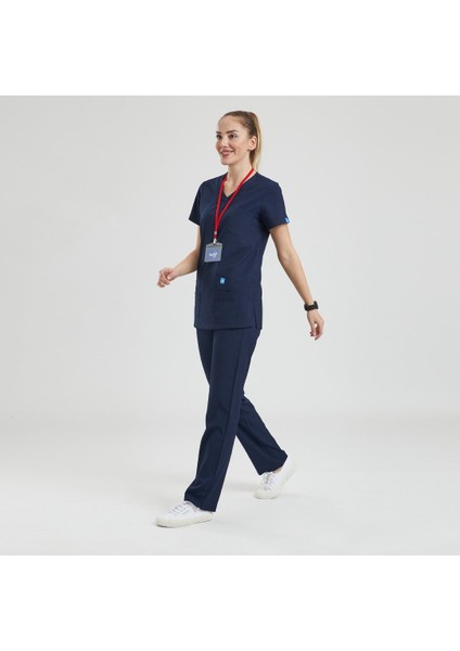 Likralı Dinamik Basic Doktor, Hemşire Forması – Kadın, Lacivert fiyatları