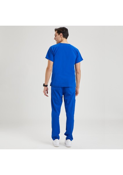 Likralı Dinamik Basic Doktor, Hemşire Forması – Erkek, Royal Mavi fiyatları