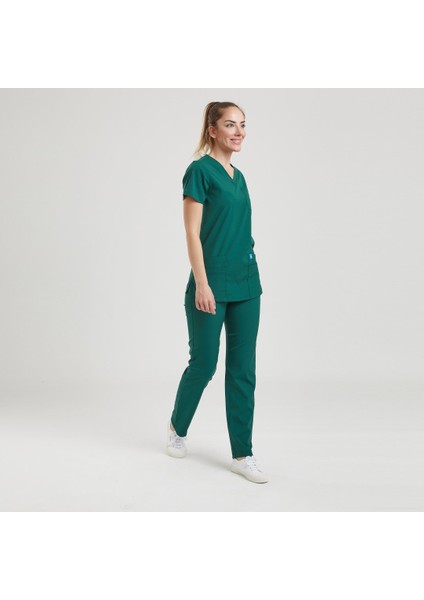 Likralı Dinamik Basic Doktor, Hemşire Forması – Kadın, Yeşil fiyatları