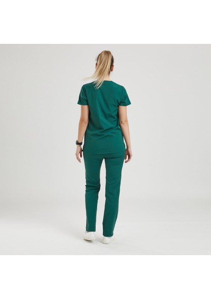 Likralı Dinamik Basic Doktor, Hemşire Forması – Kadın, Yeşil modelleri