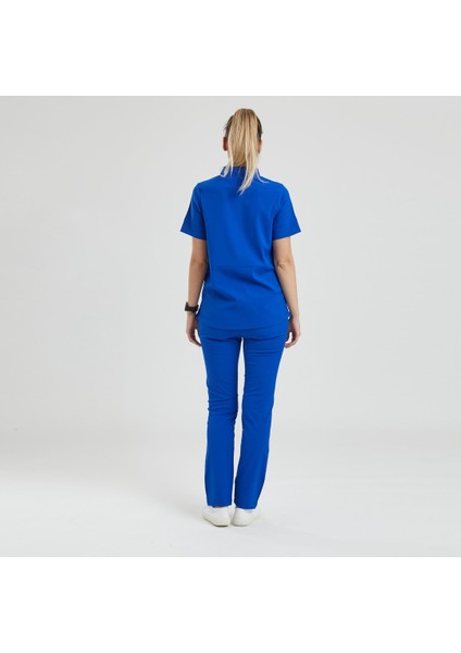 Likralı Dinamik Crocus Doktor, Hemşire Forması – Kadın, Royal Mavi fiyatları