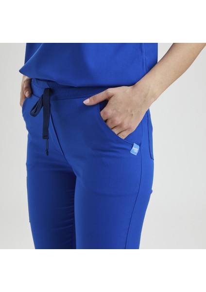Lıkralı Dinamik Jogger Doktor, Hemşire Forma Takım - Kadın, Royal Mavi indirimleri